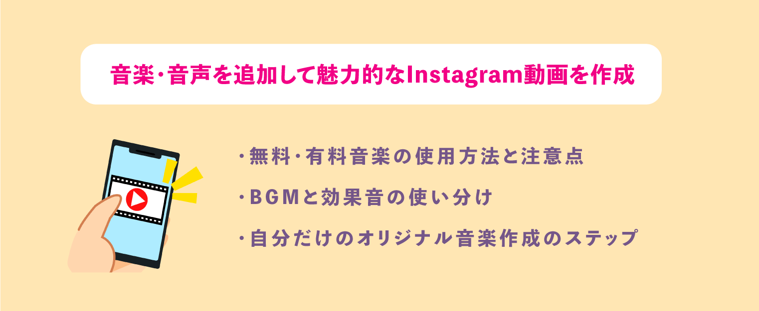 Instagram動画 音楽編集