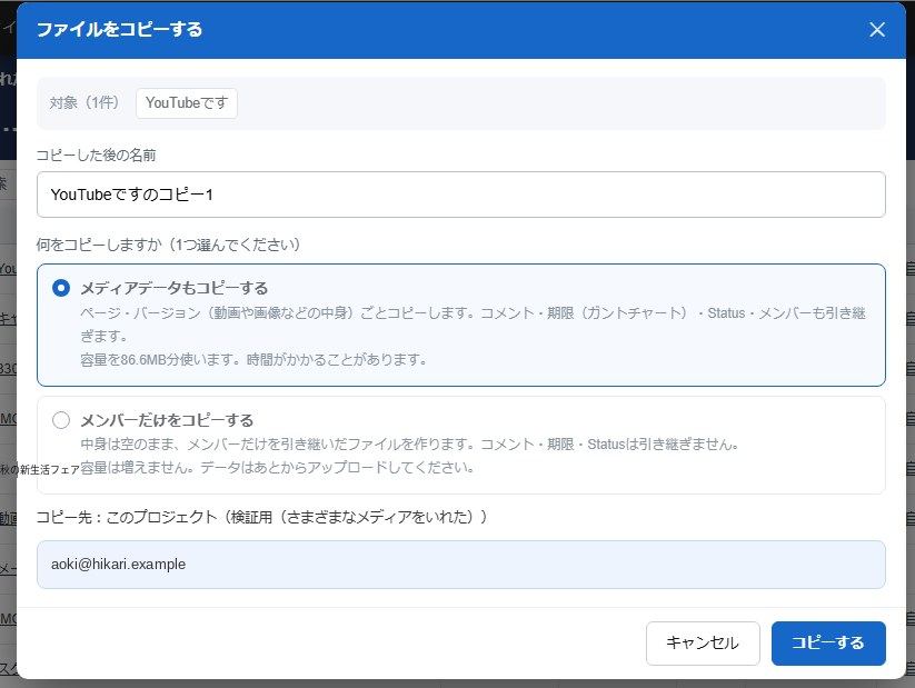 コピーする